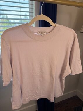Michael Stars Lilac Short Sleeve Crewneck Tee